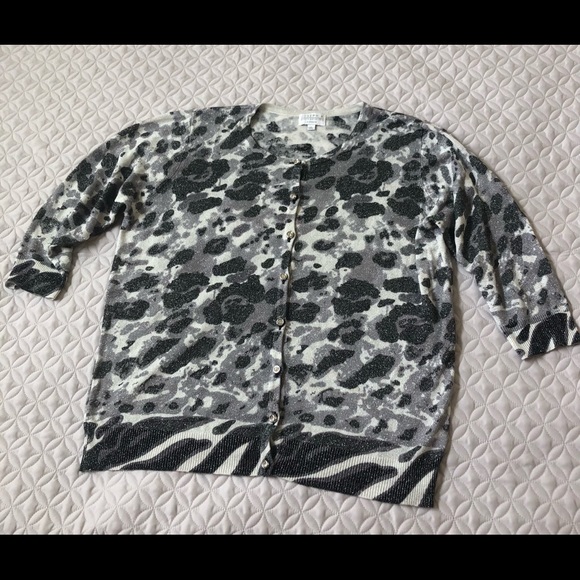 Joseph A Sweaters - Joseph A. Cardigan Animal Print - Gorgeous Buttons